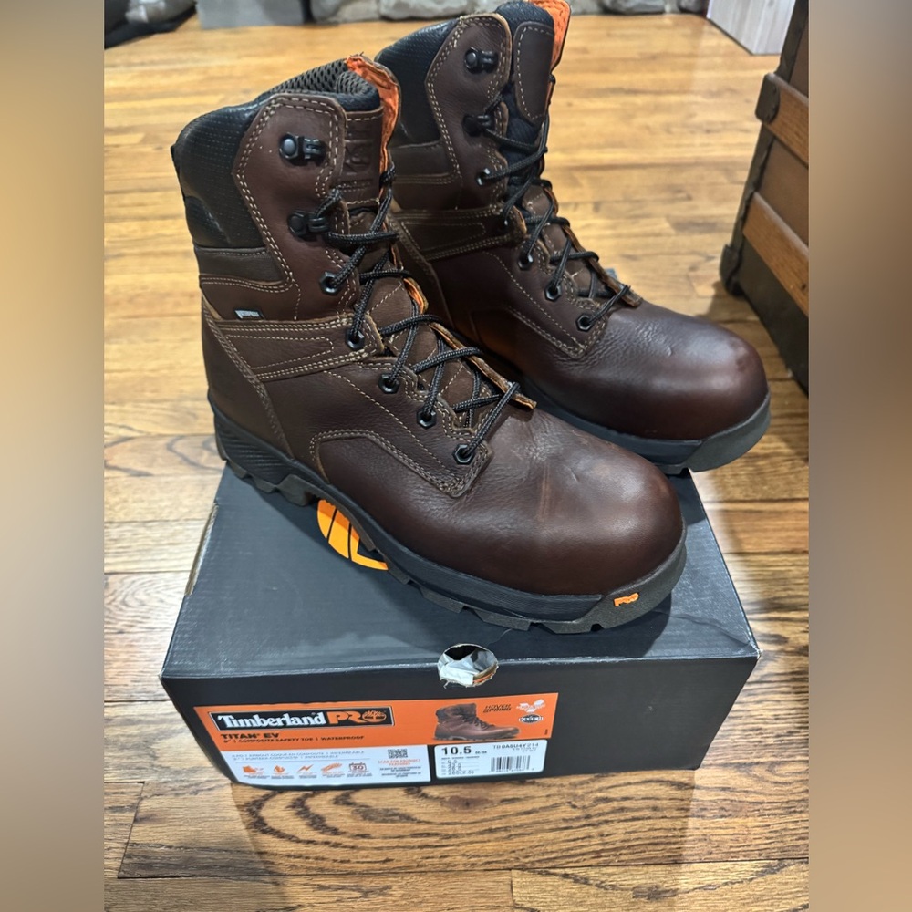 Timberland PRO TITAN EV 8” Waterproof Mens Size 10.5